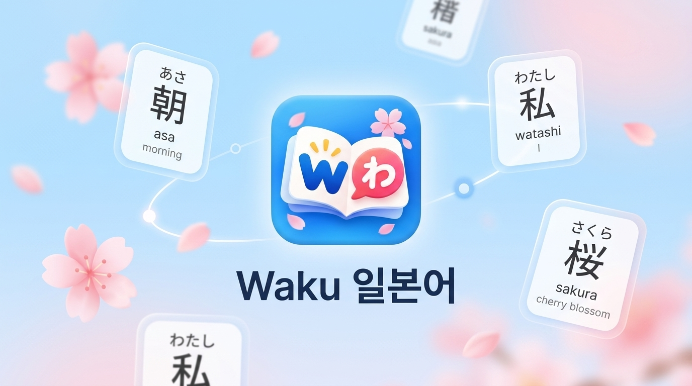 Waku 일본어 대표 배너